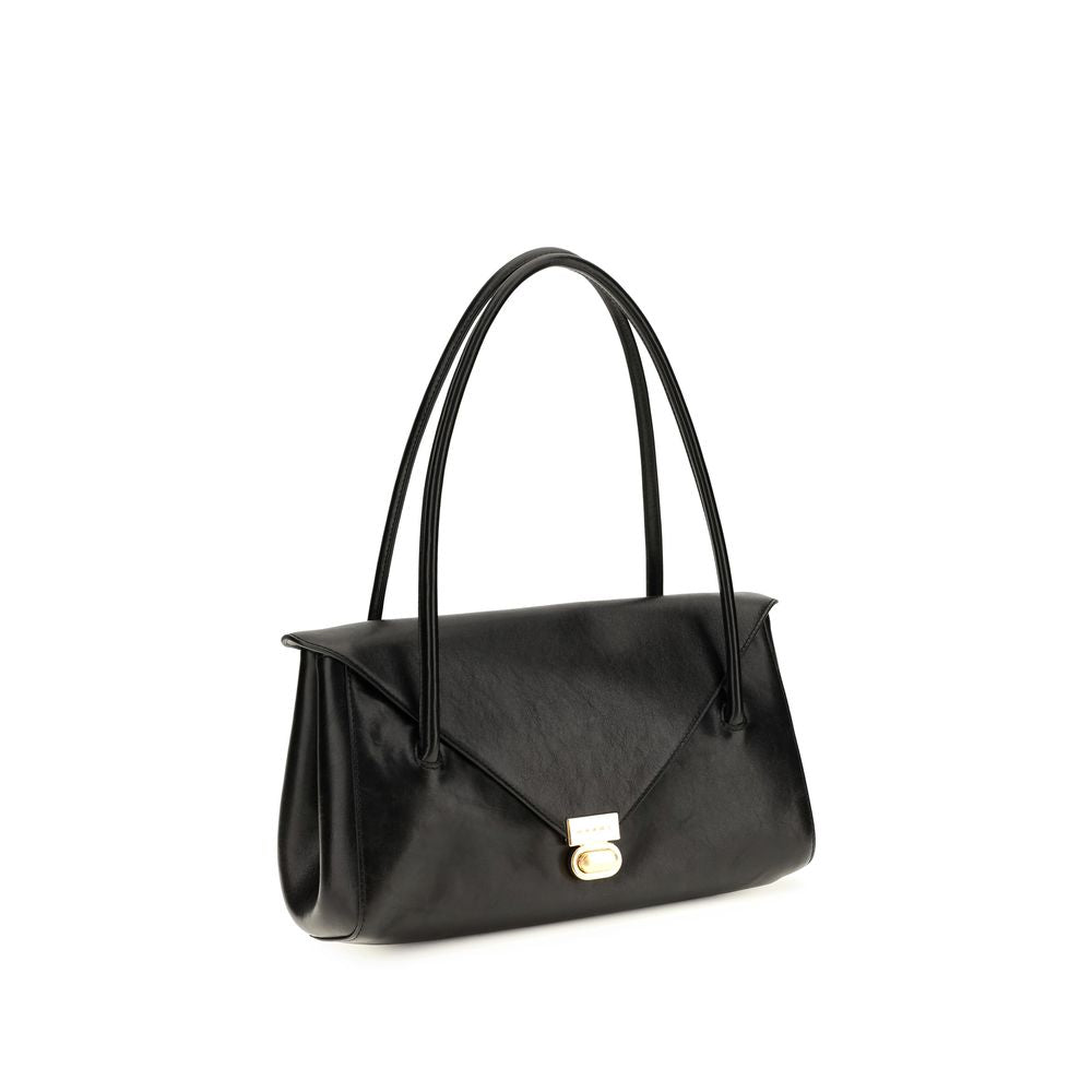 Marni Black Calf Leather Bos Taurus Shoulder Bag | Regal Royce