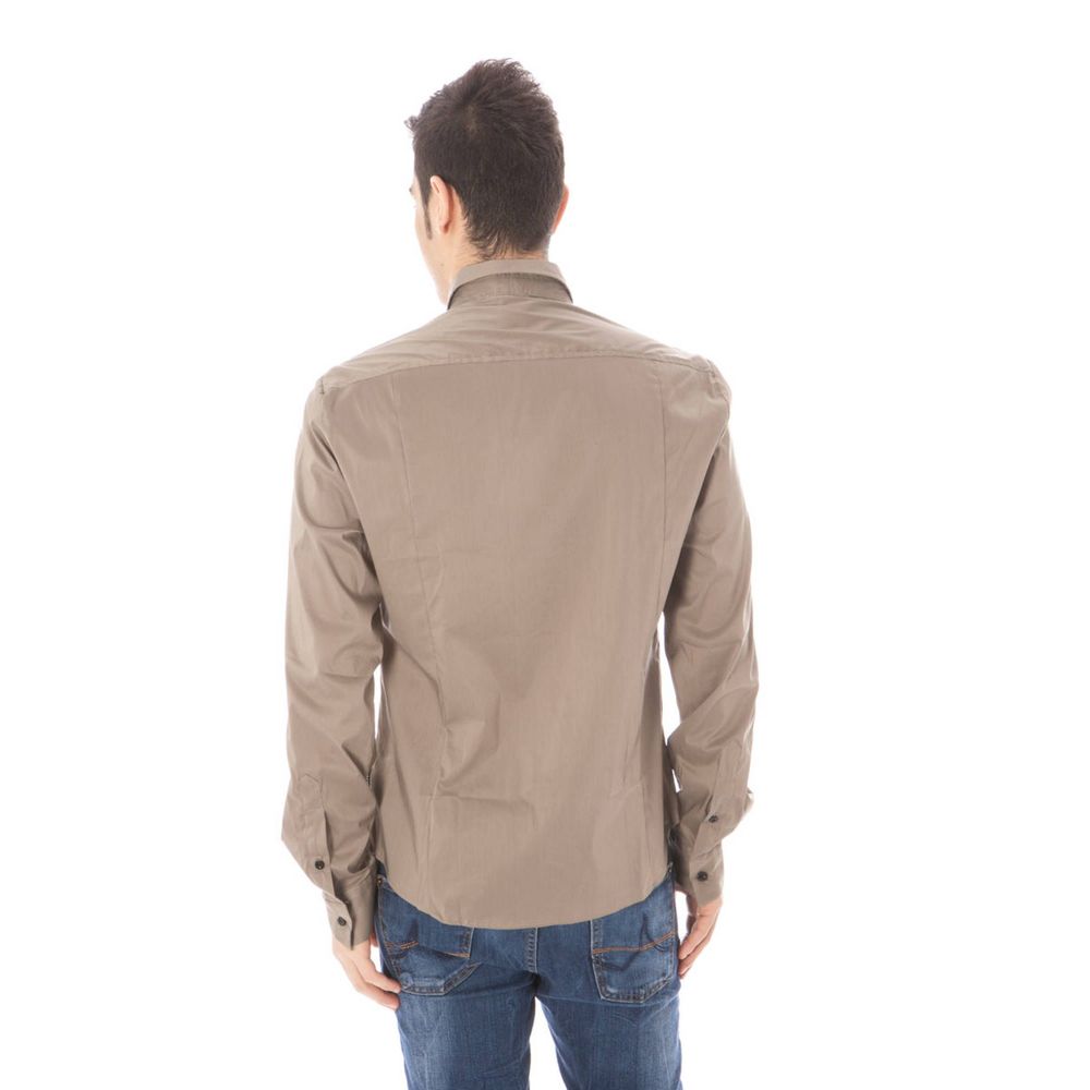 Costume National Green Cotton Men Shirt | Regal Royce