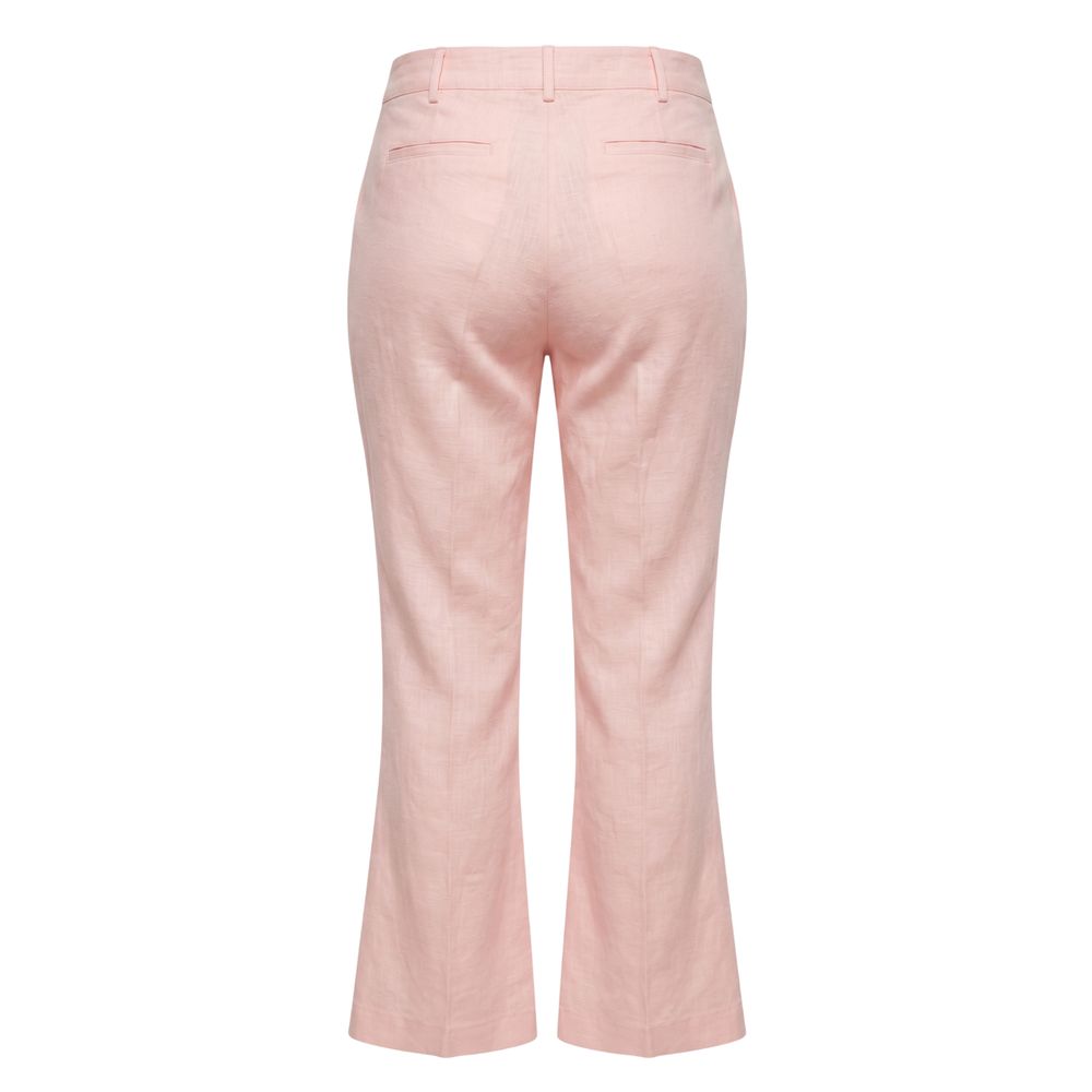 Trussardi Jeans Pink Flax Women Pants | Regal Royce