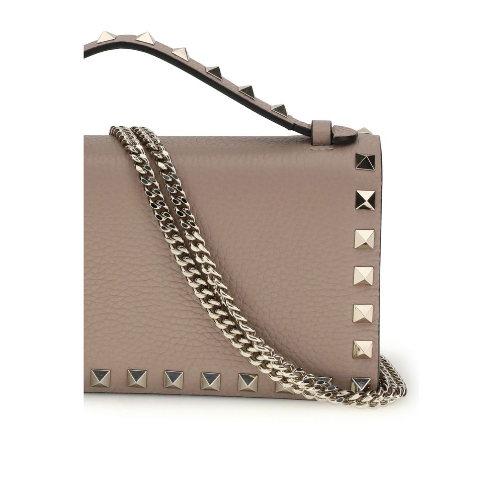 Valentino Garavani Beige Calf Leather Bos Taurus Wallet | Regal Royce