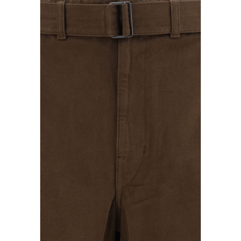 Lemaire Brown Cotton Casual Pants | Regal Royce