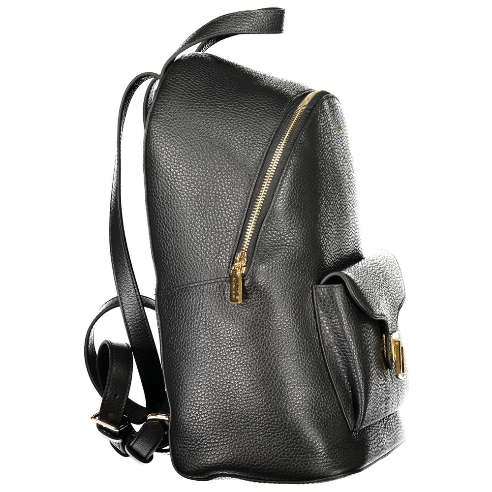 Coccinelle Black Leather Women Backpack | Regal Royce