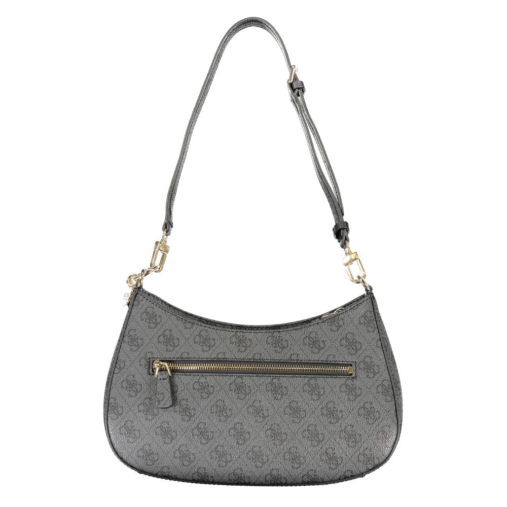 Guess Jeans Black Polyurethane Women Handbag | Regal Royce