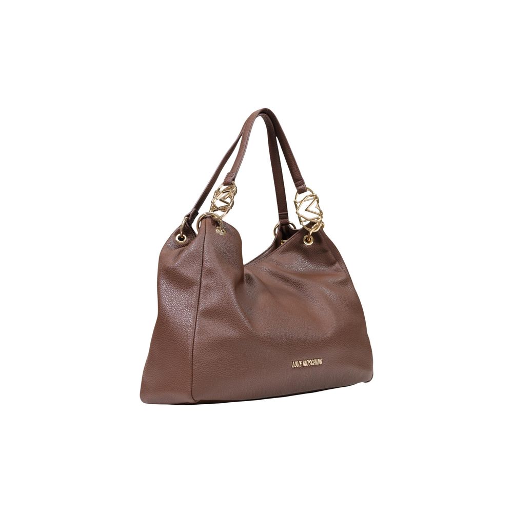 Love Moschino Brown Polyethylene Handbag | Regal Royce