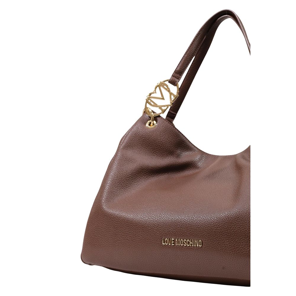 Love Moschino Brown Polyethylene Handbag | Regal Royce