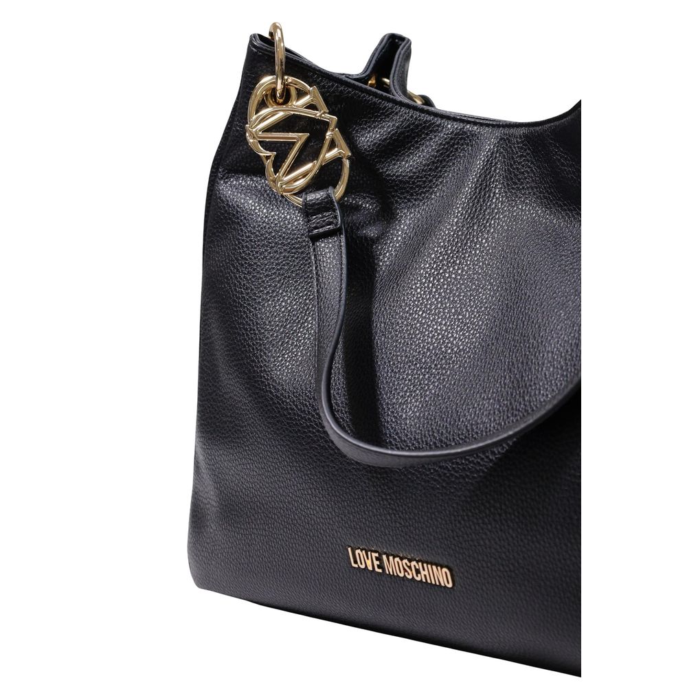 Love Moschino Black Polyethylene Handbag | Regal Royce