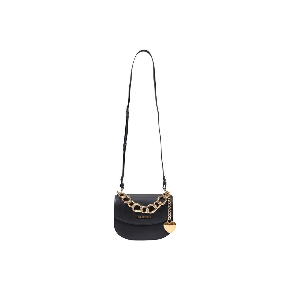 Love Moschino Black Polyester Handbag | Regal Royce