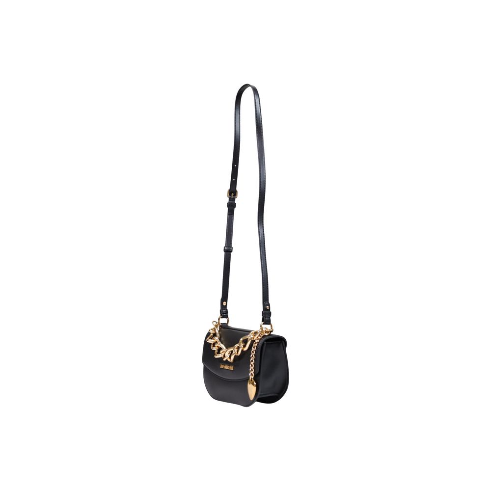 Love Moschino Black Polyester Handbag | Regal Royce