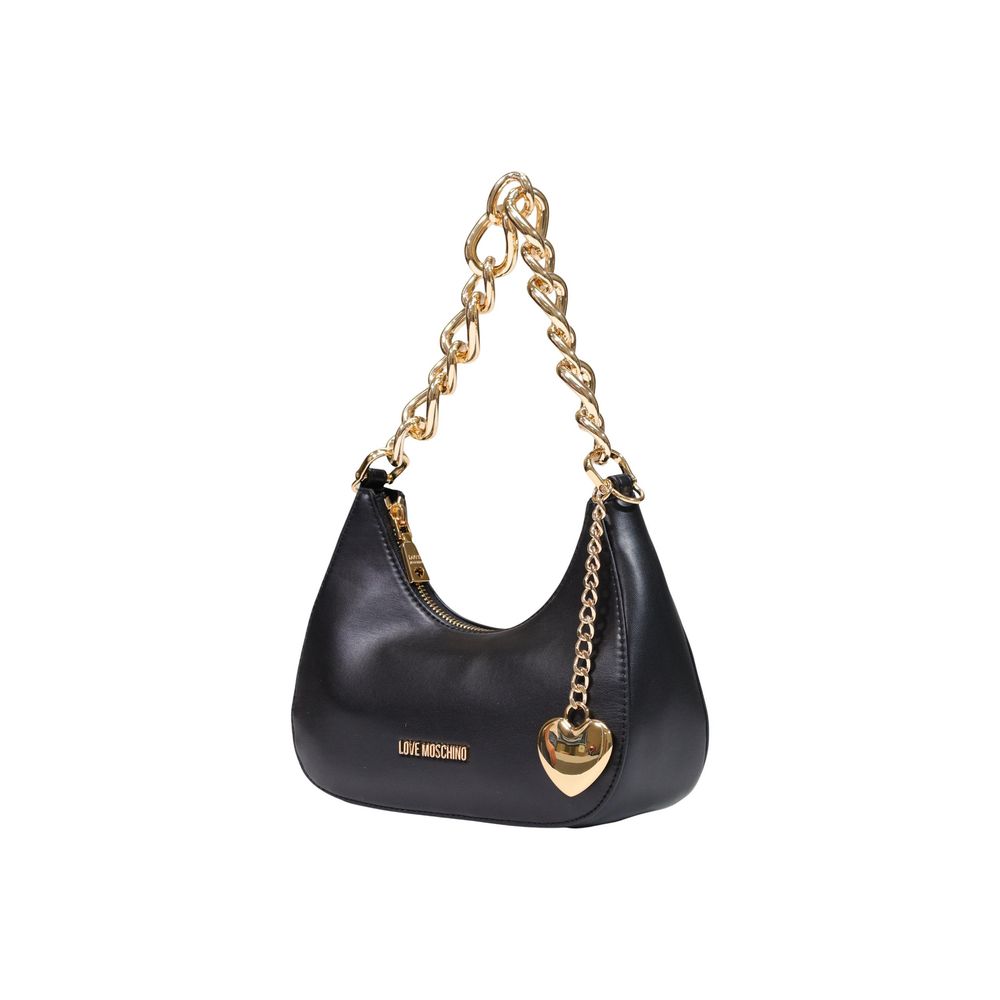 Love Moschino Black Polyester Handbag | Regal Royce