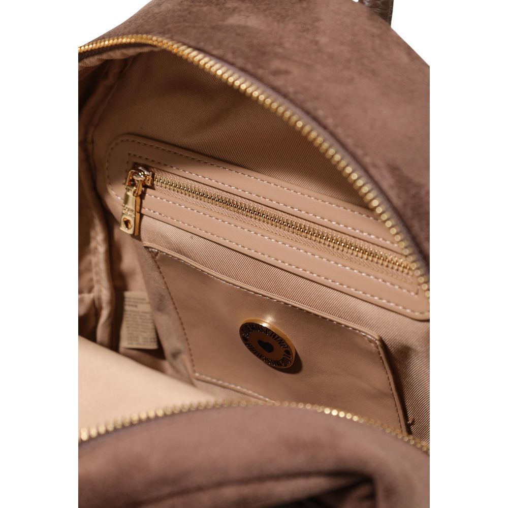 Love Moschino Brown Polyester Backpack | Regal Royce