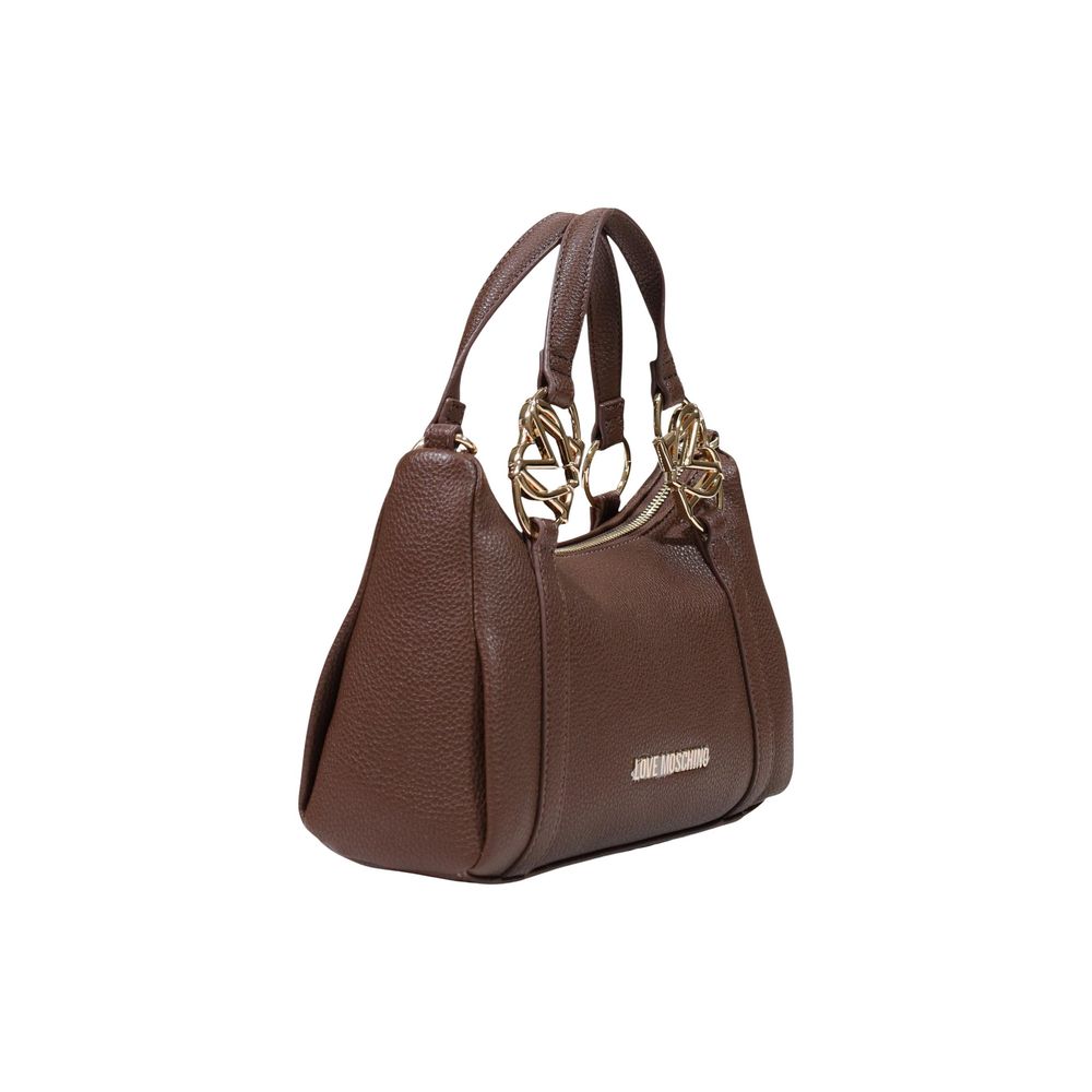 Love Moschino Brown Polyethylene Handbag | Regal Royce