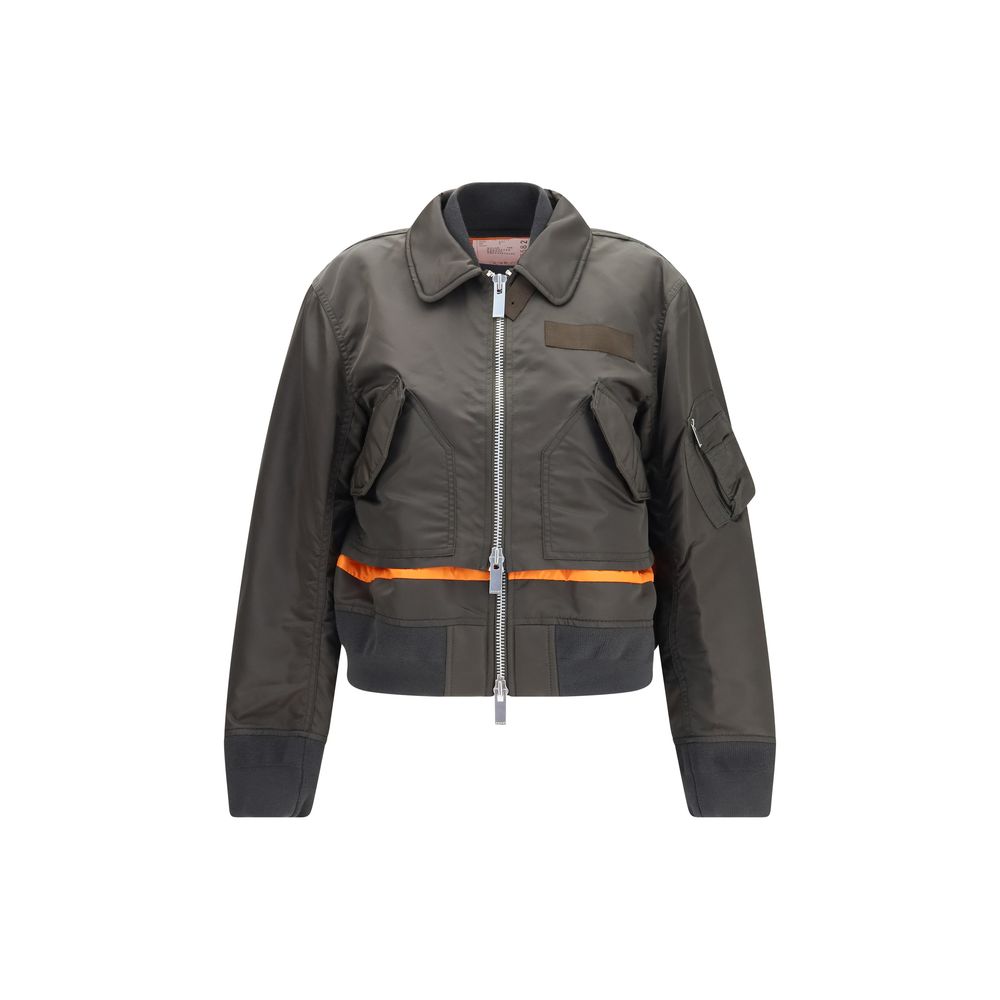 Sacai Bicolor Nylon Bomber | Regal Royce