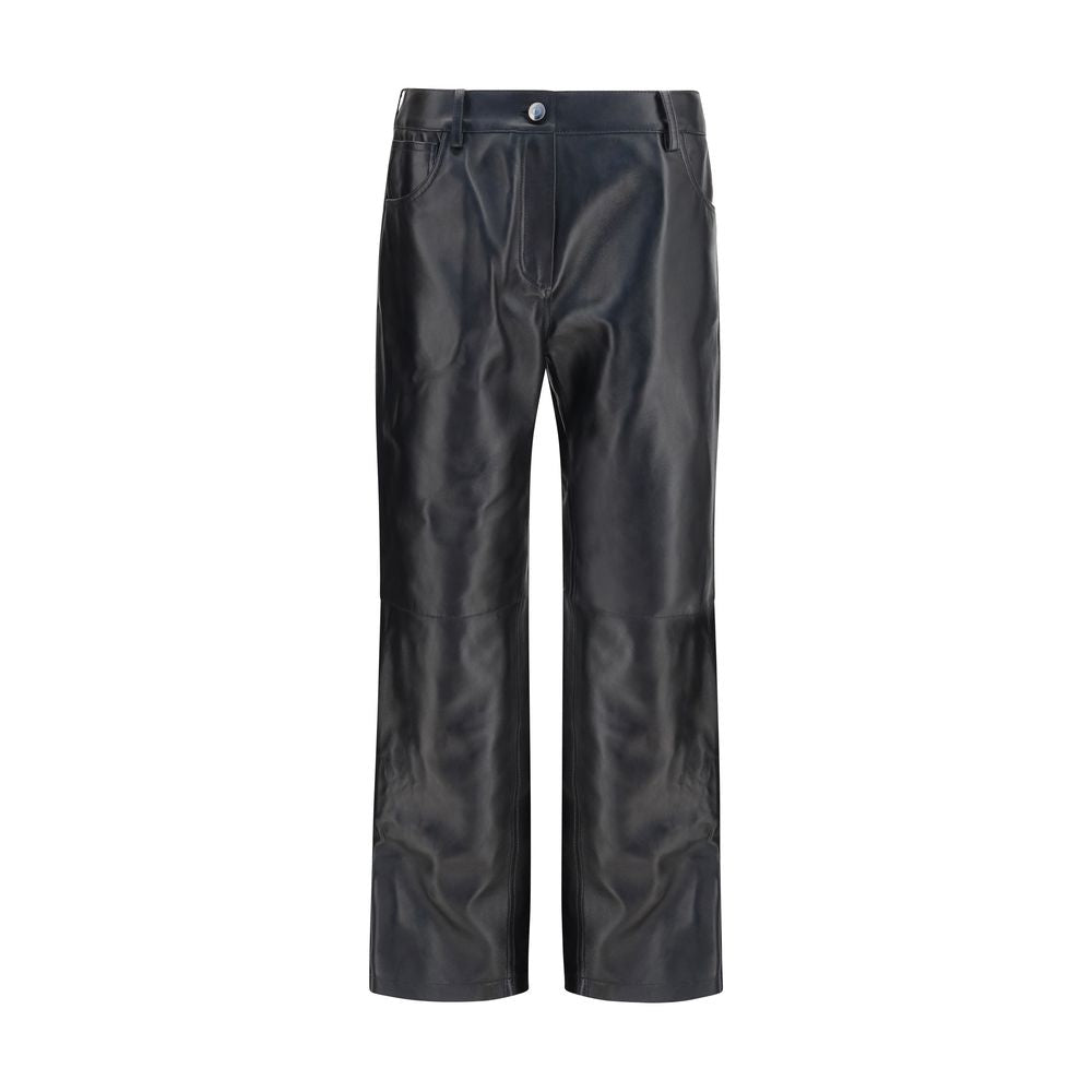 Magda Butrym Black Leather Pants | Regal Royce