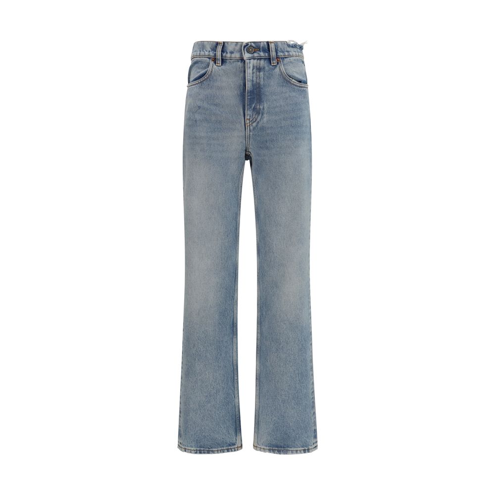 Golden Goose Blue Cotton Straight-Leg Jeans | Regal Royce