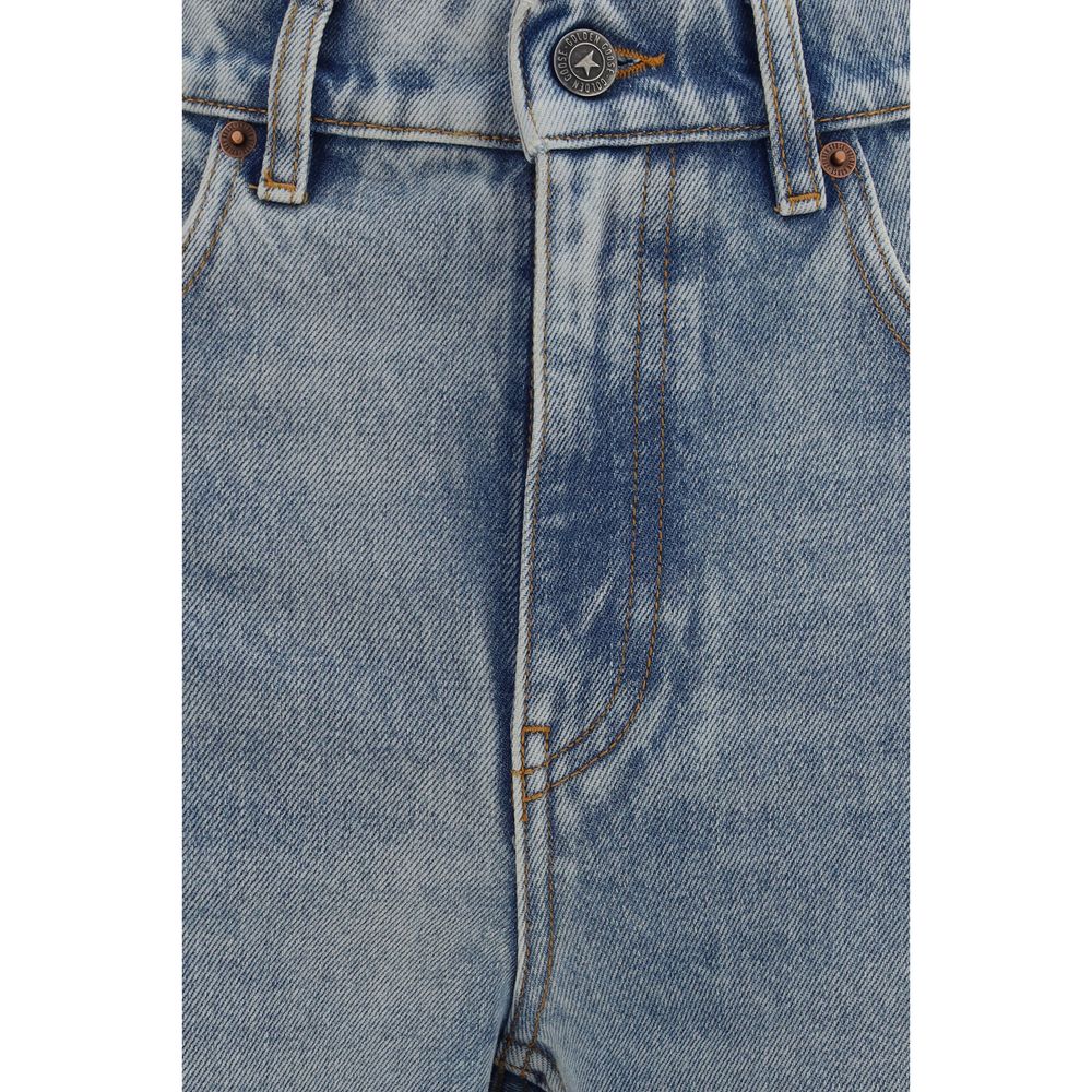 Golden Goose Blue Cotton Straight-Leg Jeans | Regal Royce