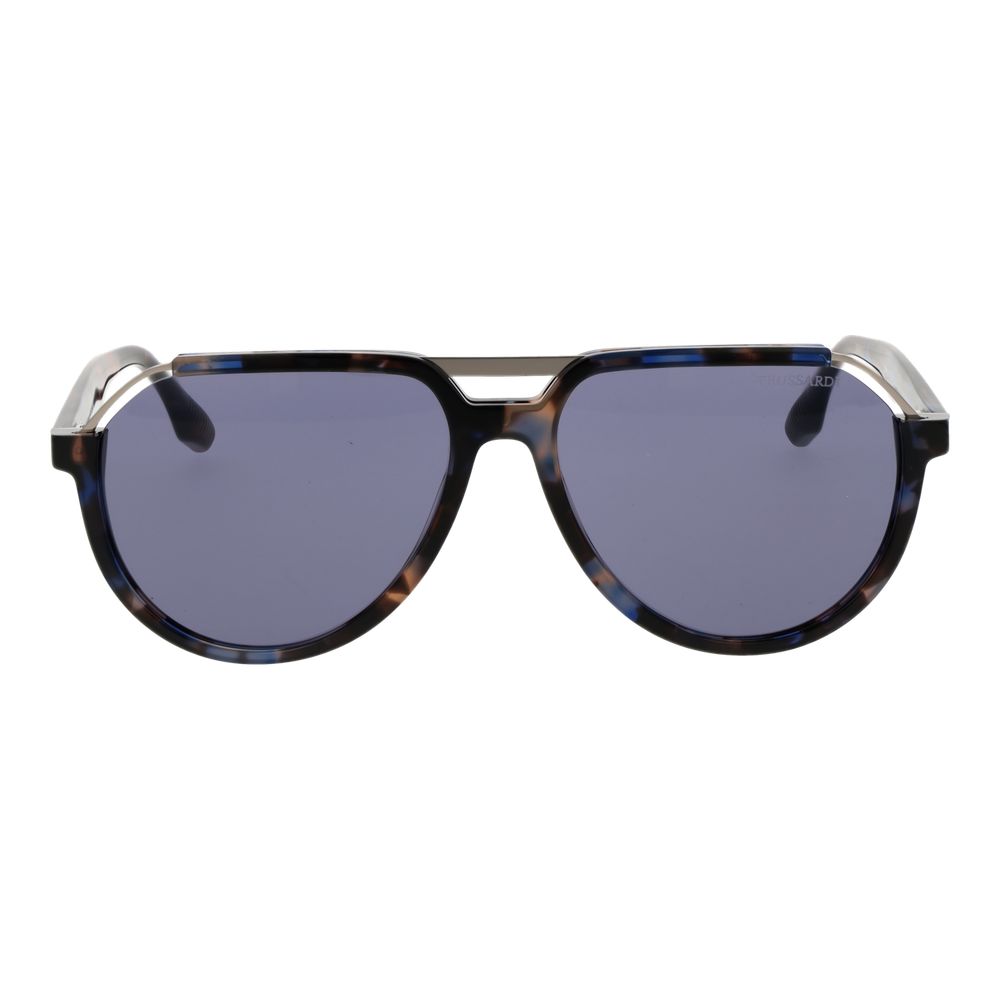 Trussardi Brown Acetate & Stainless Steel Sunglasses | Regal Royce