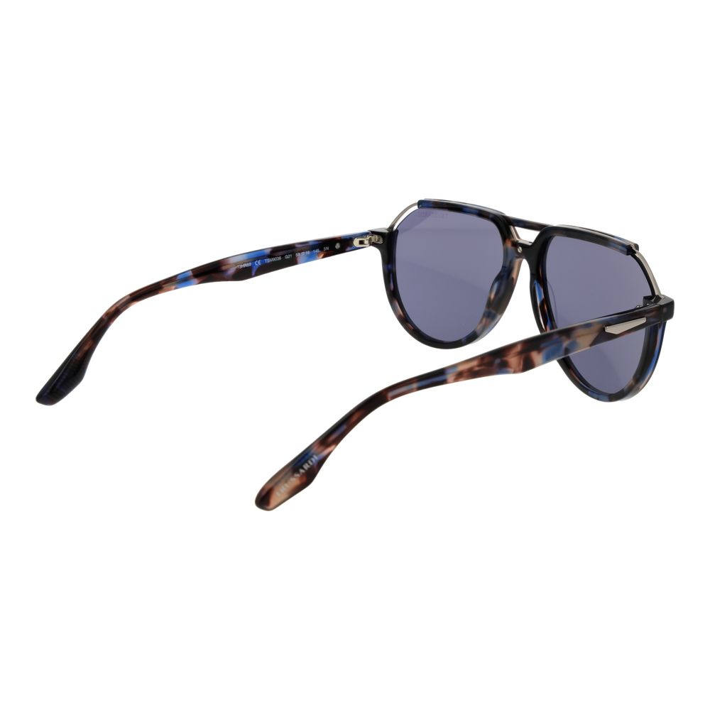 Trussardi Brown Acetate & Stainless Steel Sunglasses | Regal Royce