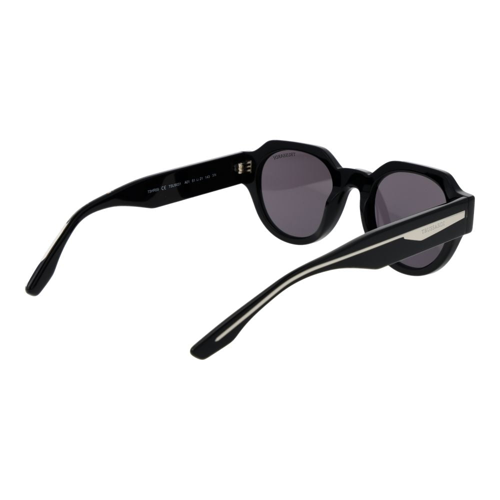 Trussardi Black Acetate Sunglasses | Regal Royce