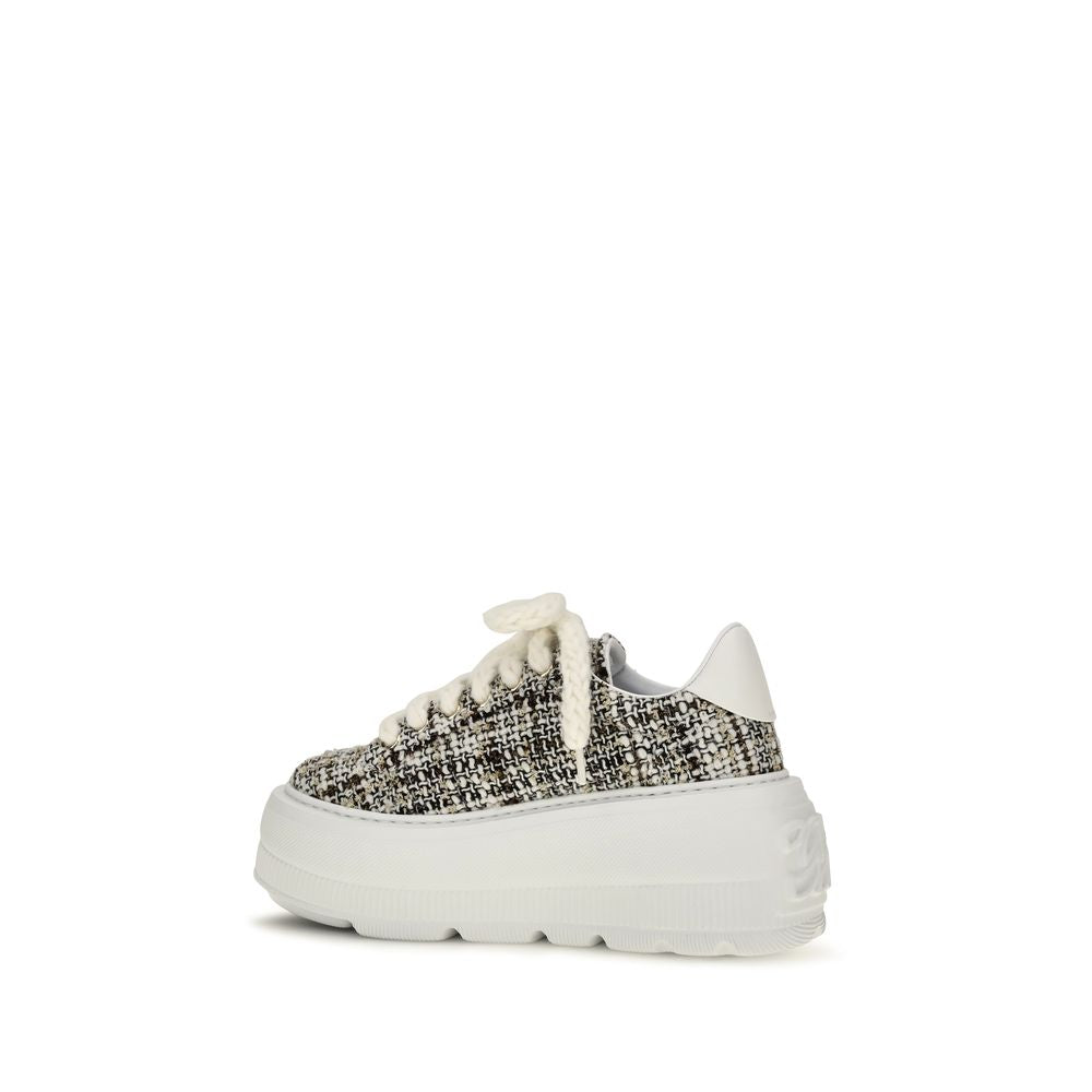 Casadei Multicolor Fabric Platform Sneakers | Regal Royce
