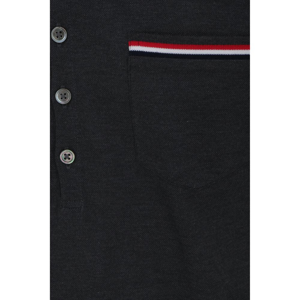 Thom Browne Gray Cotton Polo Shirt | Regal Royce