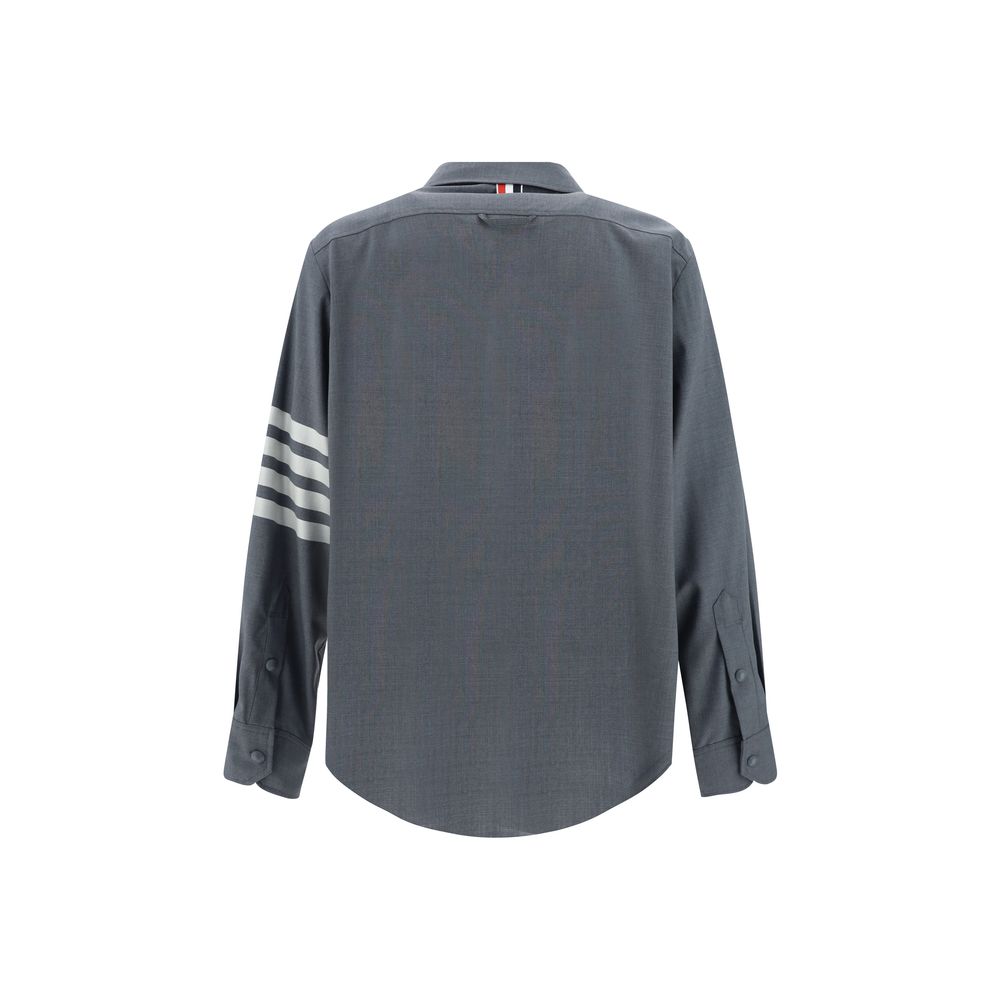 Thom Browne Gray Wool Oves Aries Dress Shirt | Regal Royce
