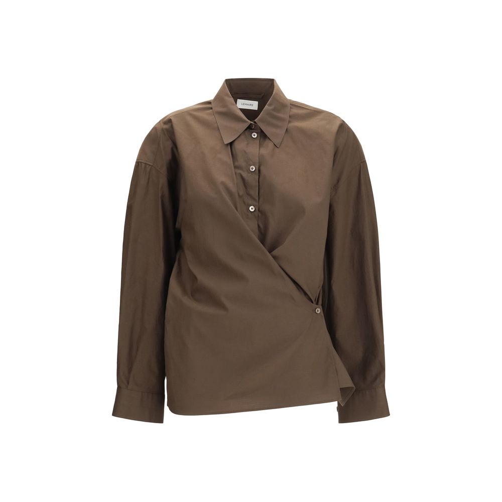 Lemaire Brown Cotton Shirt | Regal Royce