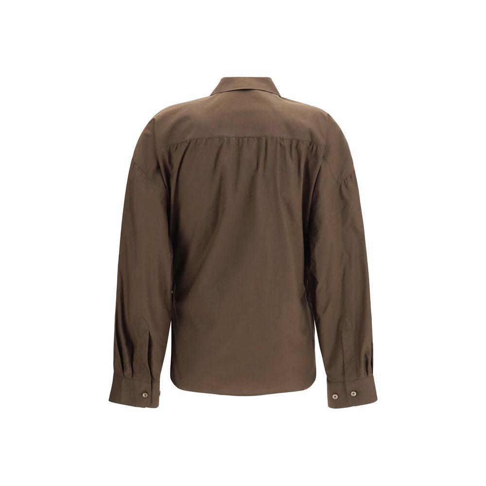 Lemaire Brown Cotton Shirt | Regal Royce