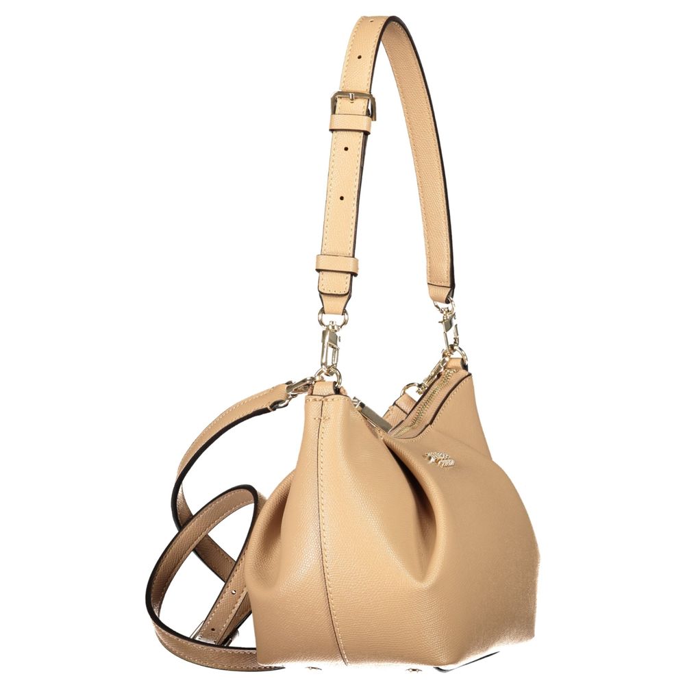 Guess Jeans Beige Polyurethane Women's Bag | Regal Royce