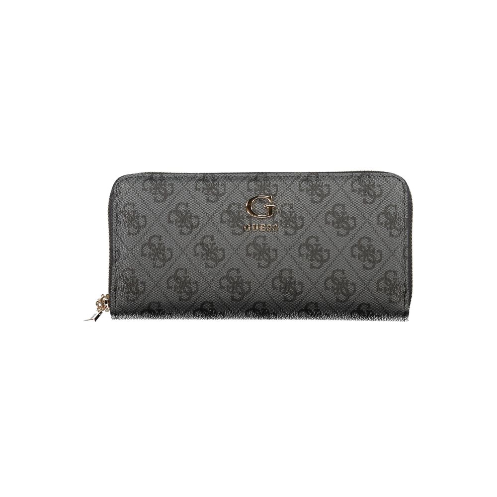 Guess Jeans Black Polyurethane Womens Wallet | Regal Royce