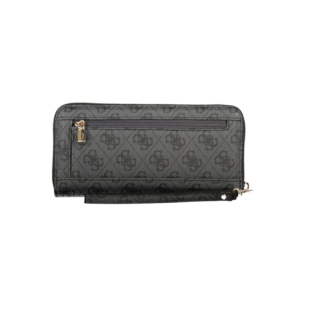 Guess Jeans Black Polyurethane Womens Wallet | Regal Royce