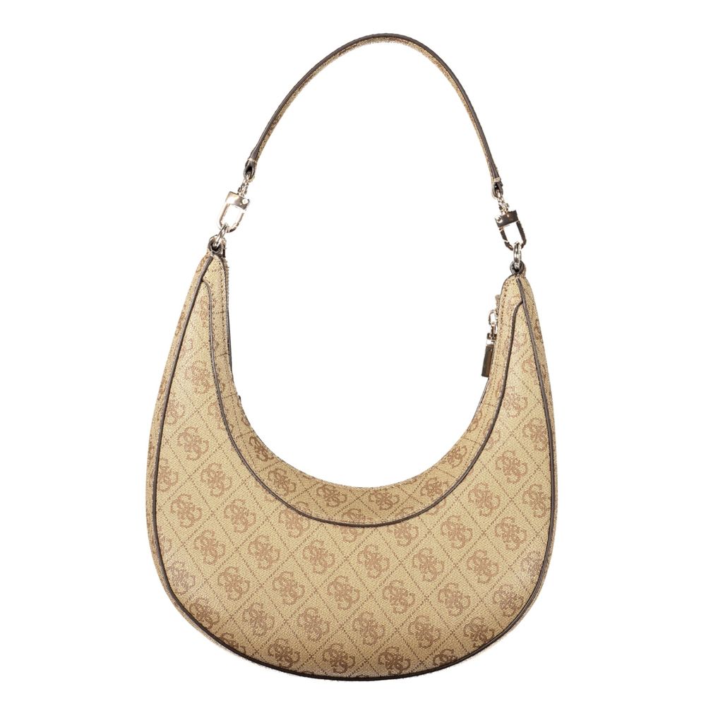 Guess Jeans Beige Polyurethane Women's Bag | Regal Royce