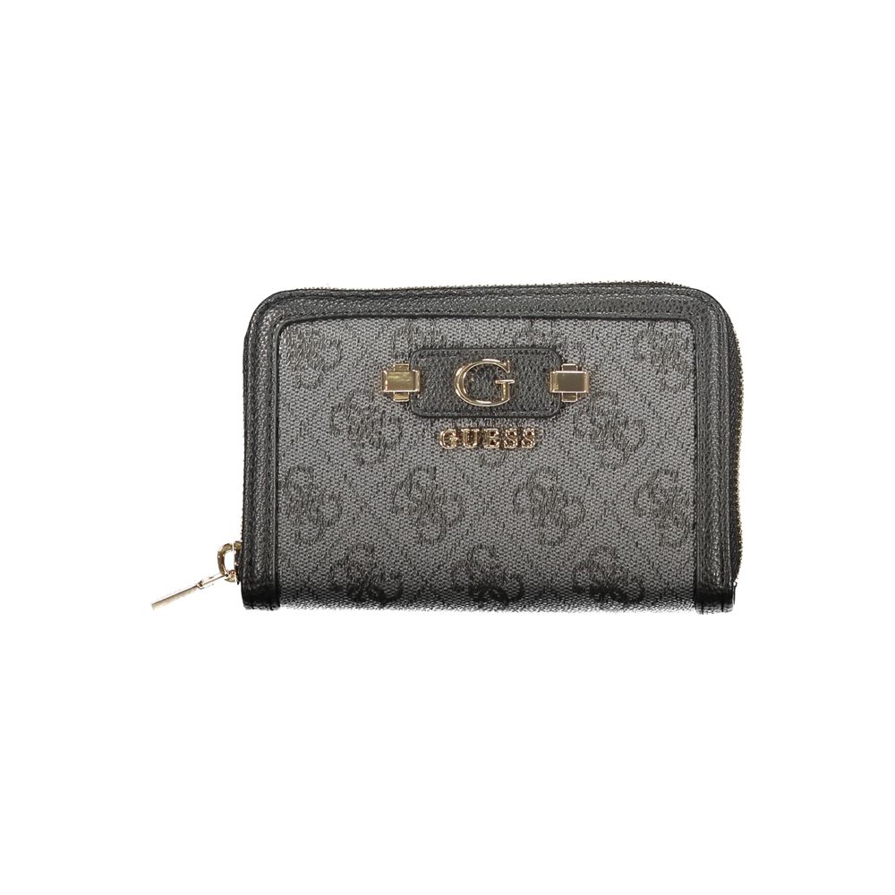 Guess Jeans Black Polyurethane Women's Wallet | Regal Royce
