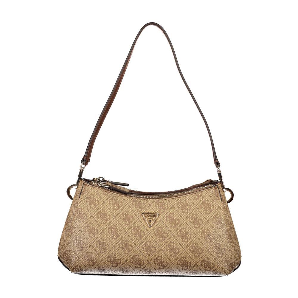 Guess Jeans Beige Polyurethane Women's Bag | Regal Royce