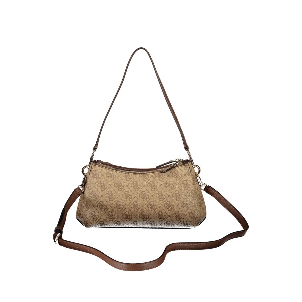 Guess Jeans Beige Polyurethane Women's Bag | Regal Royce