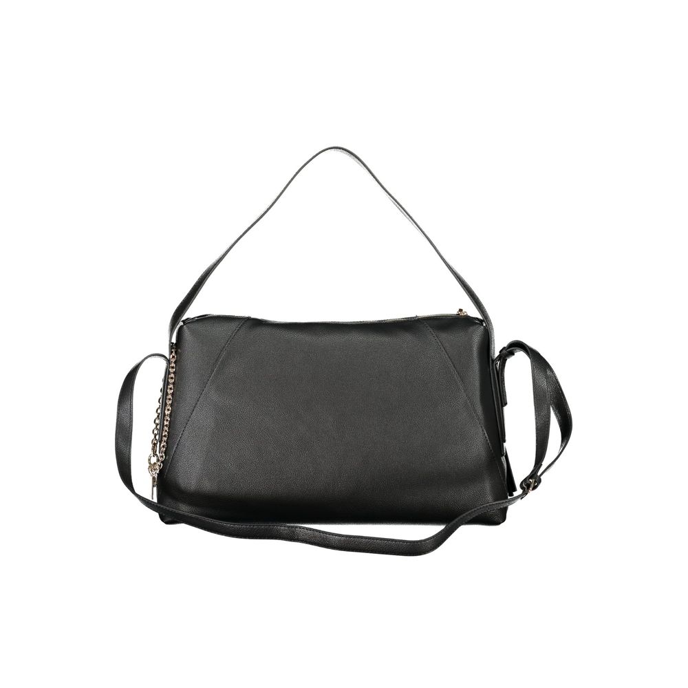 Guess Jeans Black Polyurethane Women's Bag | Regal Royce