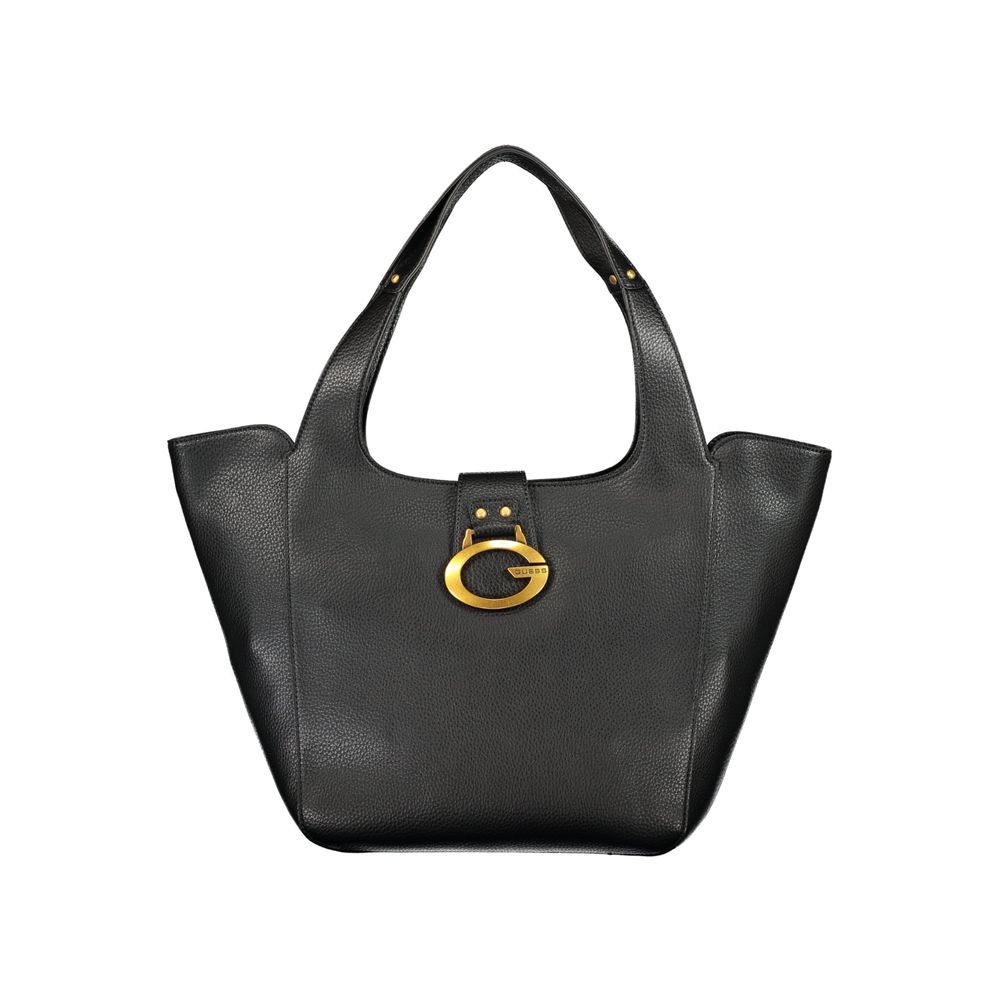 Guess Jeans Black Polyurethane Women's Bag | Regal Royce