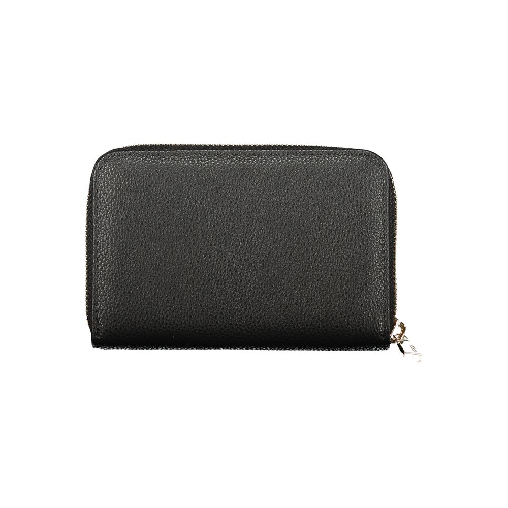 Guess Jeans Black Polyurethane Women's Wallet | Regal Royce