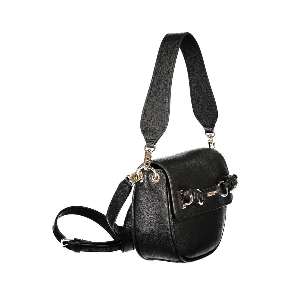 Guess Jeans Black Polyethylene Handbag | Regal Royce