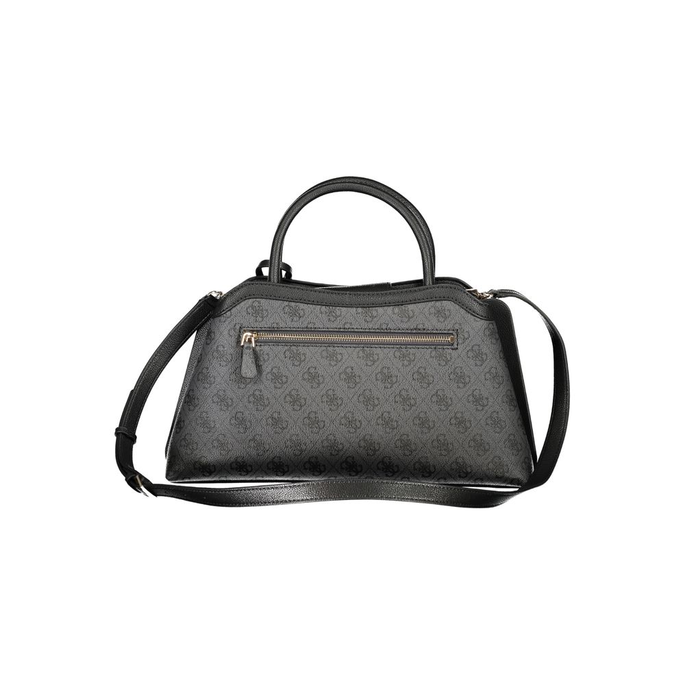 Guess Jeans Nero Poliuretano Women's Bag with Handles and Adjustable Strap | Regal Royce
