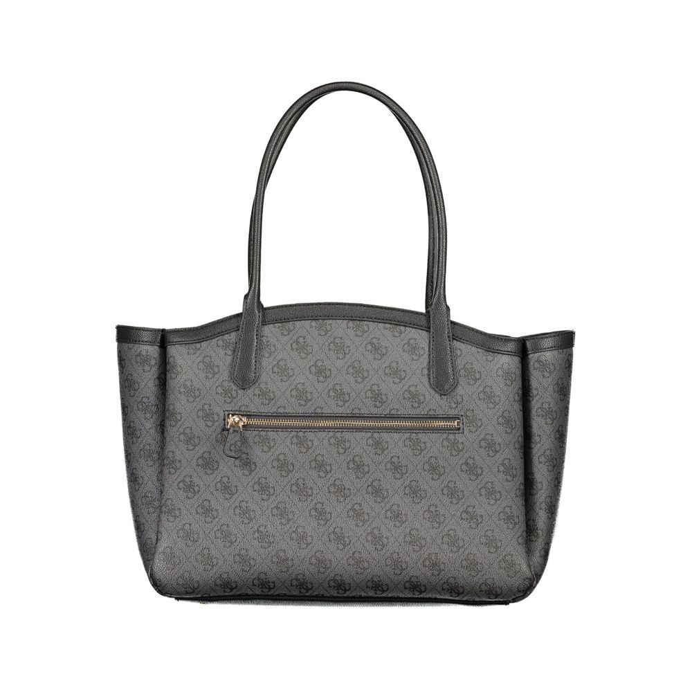 Guess Jeans Black Polyurethane Women's Bag | Regal Royce
