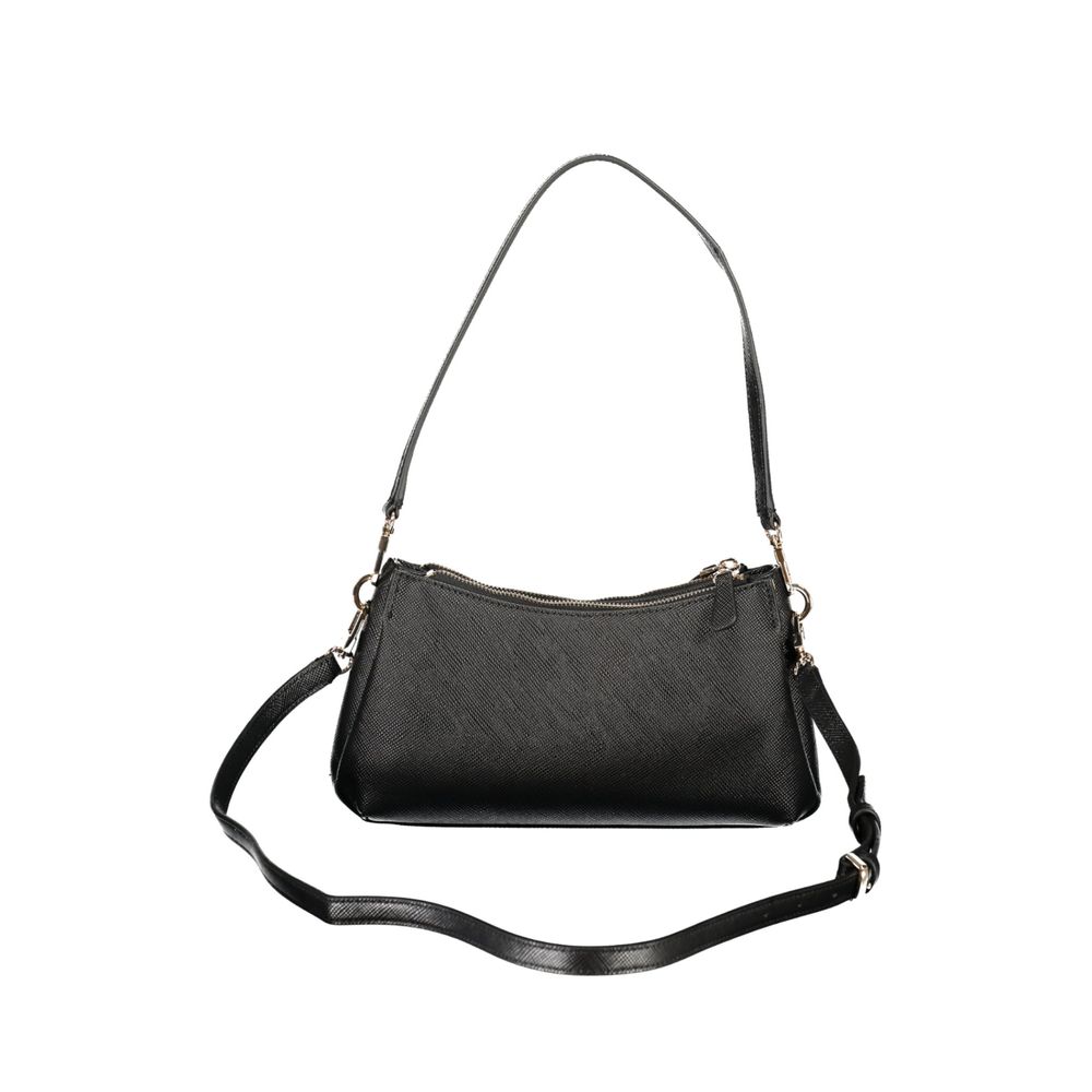 Guess Jeans Black Polyethylene Handbag | Regal Royce