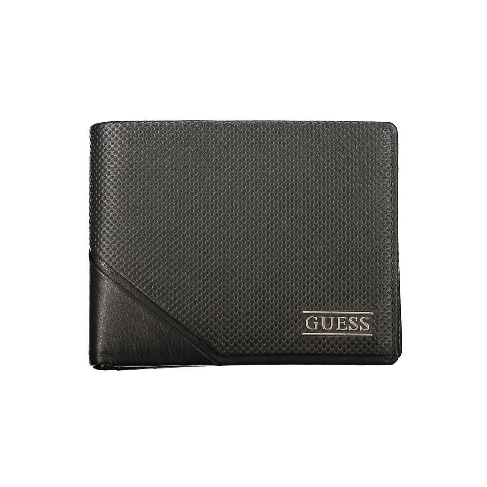 Guess Jeans Black Leather Wallet | Regal Royce