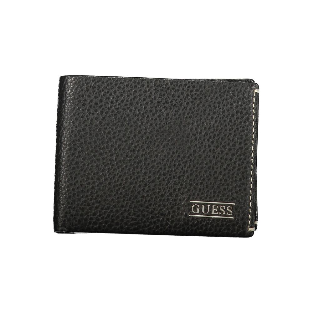 Guess Jeans Black Leather Wallet | Regal Royce