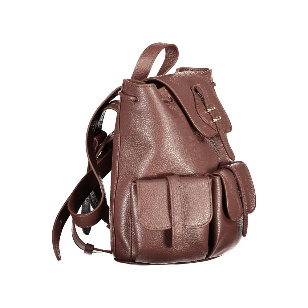 Coccinelle Brown Leather Backpack | Regal Royce