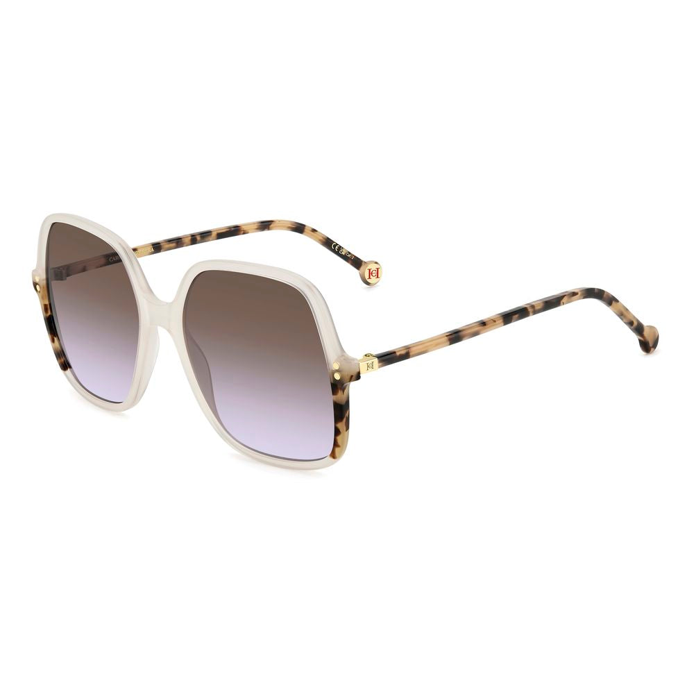 Carolina Herrera Beige Acetate Sunglasses | Regal Royce