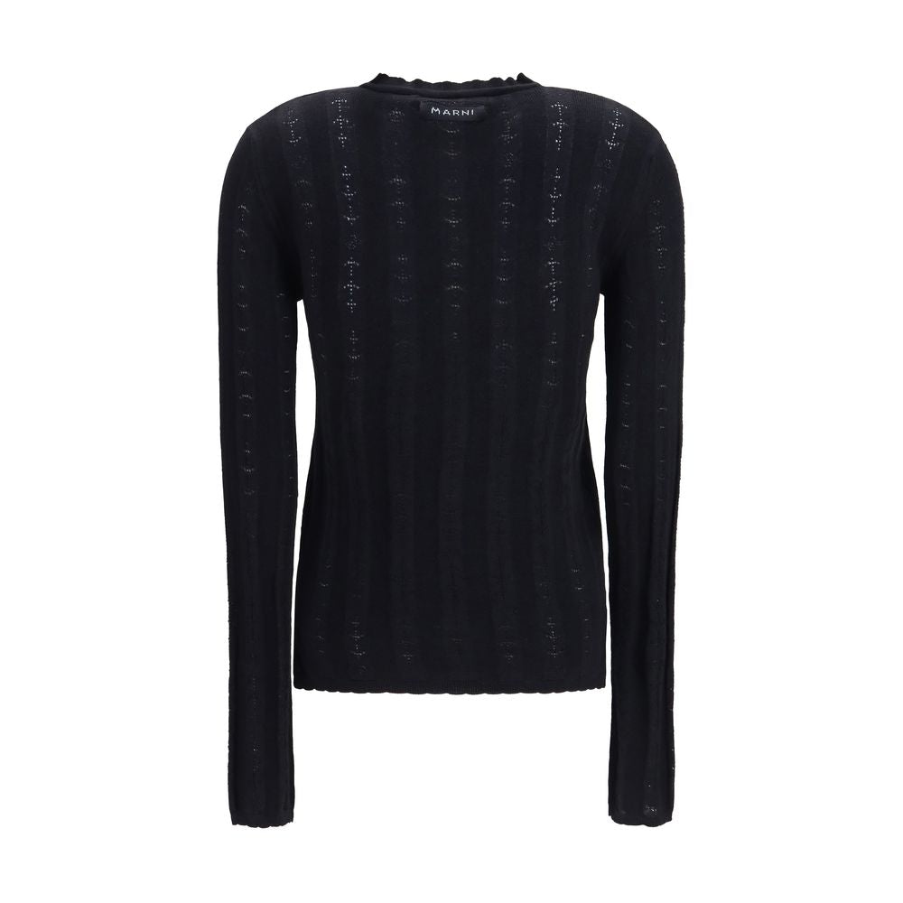 Marni Black Wool Oves Aries Cardigan | Regal Royce