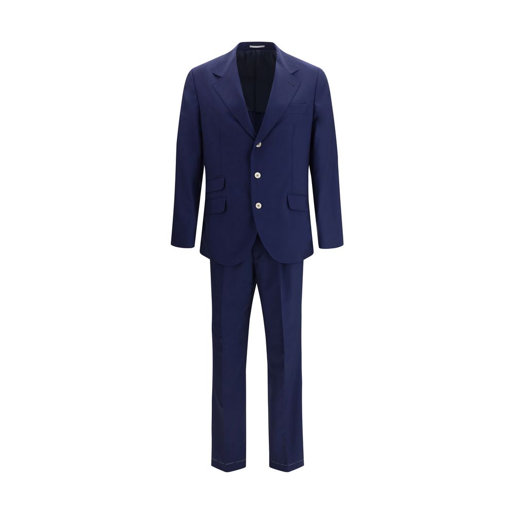 Brunello Cucinelli Blue Wool Oves Aries Two-Piece Suit | Regal Royce