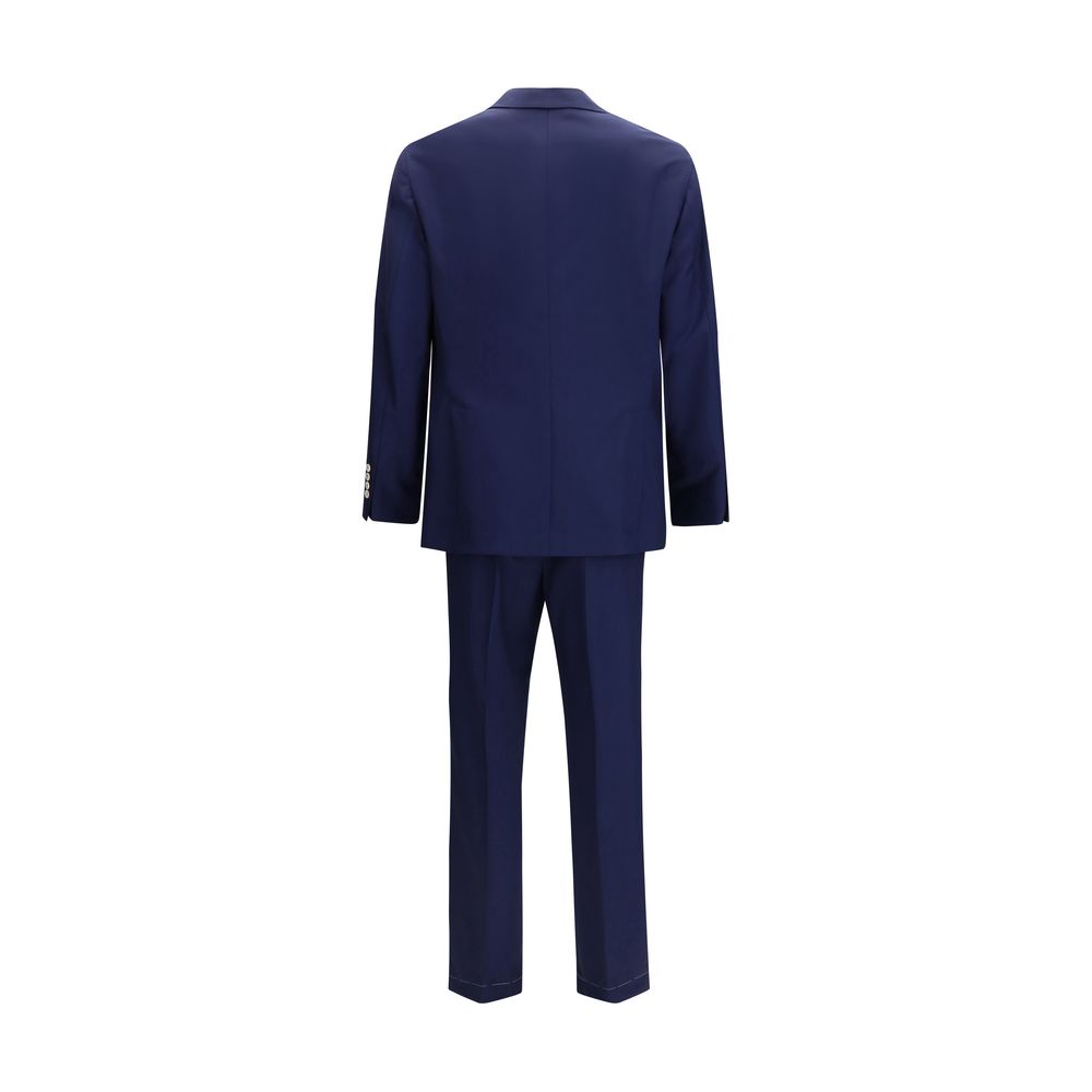 Brunello Cucinelli Blue Wool Oves Aries Two-Piece Suit | Regal Royce