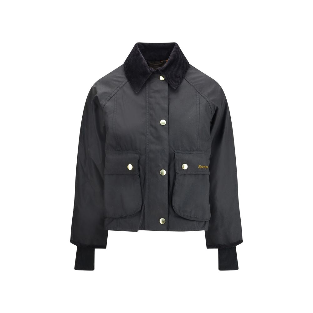 Barbour Black Cotton Full-Length Jacket | Regal Royce