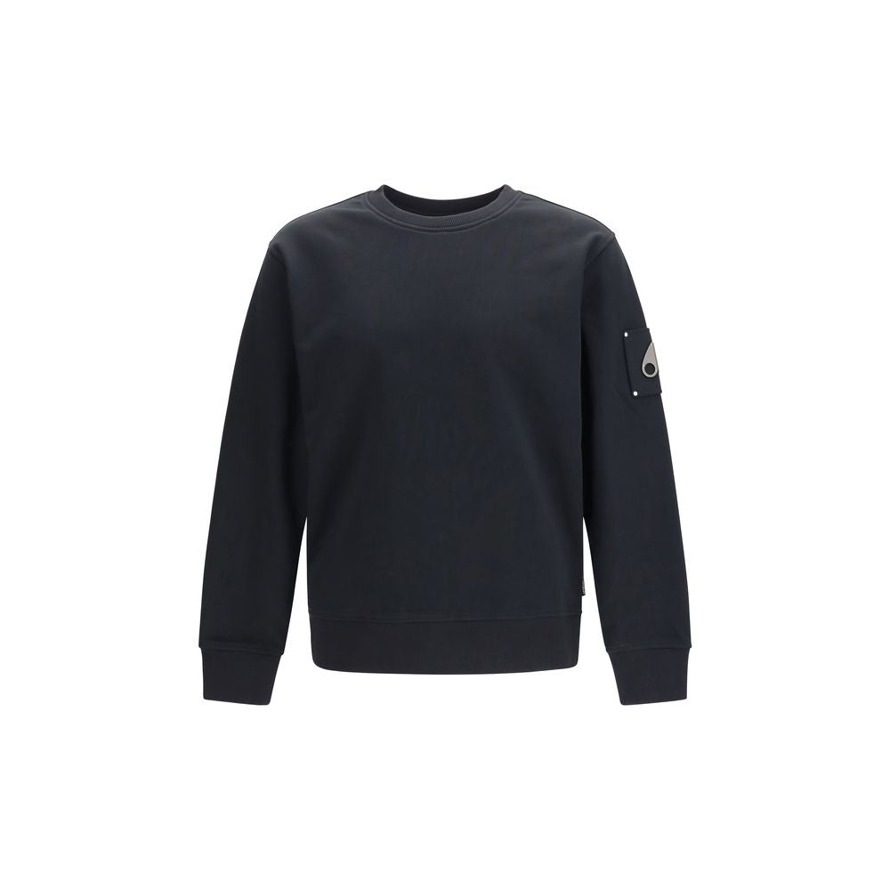 Moose Knuckles Black Cotton Sweatshirt | Regal Royce